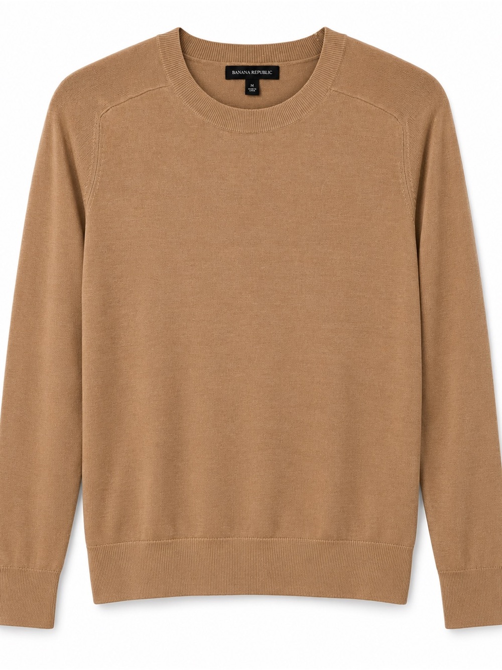 Banana Republic Silk & Yak Blend Crew Neck Sweater – Camel/Tan, Size M